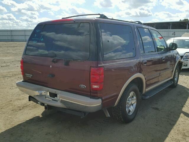 1FMRU17L1WLB14917 - 1998 FORD EXPEDITION MAROON photo 4
