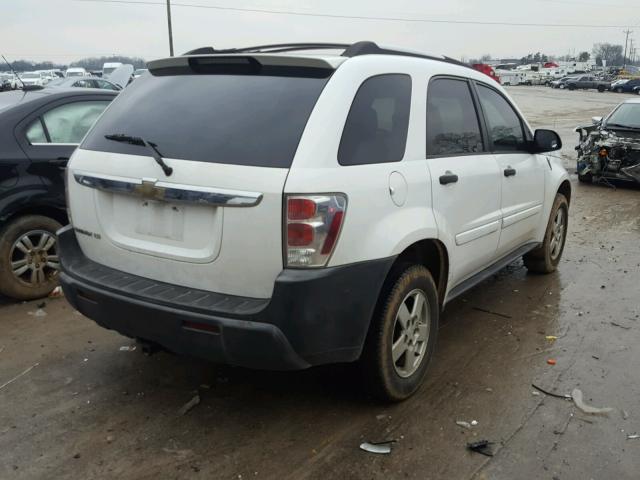 2CNDL13F356023135 - 2005 CHEVROLET EQUINOX LS WHITE photo 4