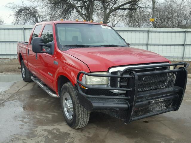 1FTNW20P94EA30796 - 2004 FORD F250 SUPER RED photo 1