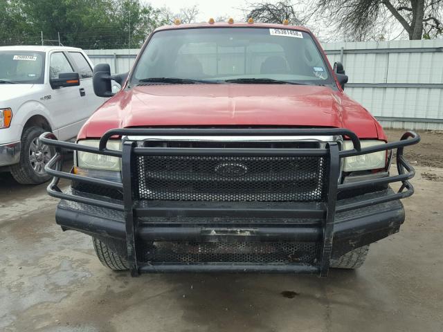 1FTNW20P94EA30796 - 2004 FORD F250 SUPER RED photo 9