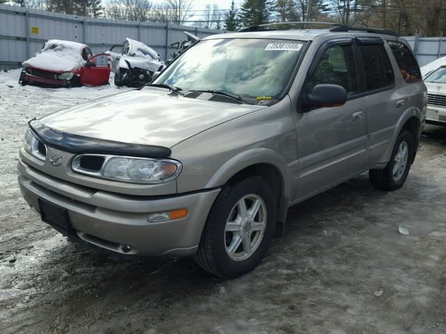 1GHDT13S922390254 - 2002 OLDSMOBILE BRAVADA GRAY photo 2