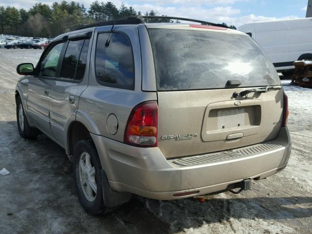 1GHDT13S922390254 - 2002 OLDSMOBILE BRAVADA GRAY photo 3