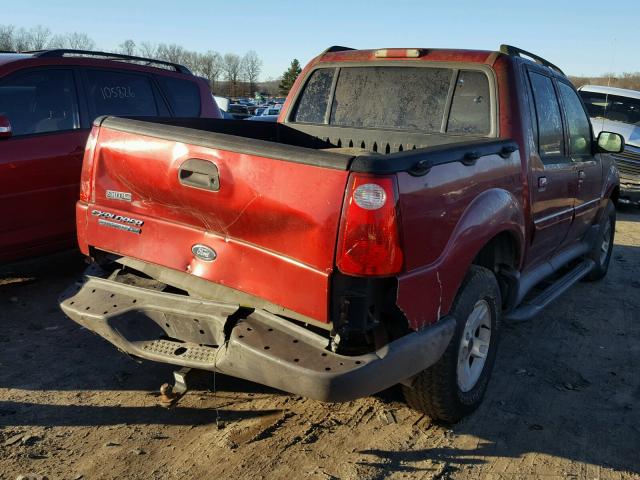 1FMDU67K95UB49938 - 2005 FORD EXPLORER S BURGUNDY photo 4