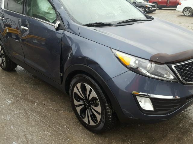 KNDPC3A62C7177767 - 2012 KIA SPORTAGE S BLUE photo 9