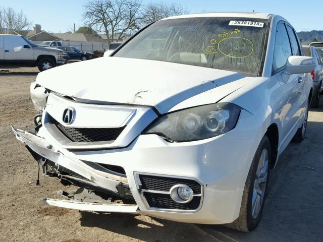 5J8TB2H50AA004808 - 2010 ACURA RDX TECHNO WHITE photo 2