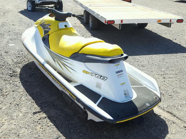 YAMA2505A797 - 1997 YAMAHA WAVERUNNER YELLOW photo 3