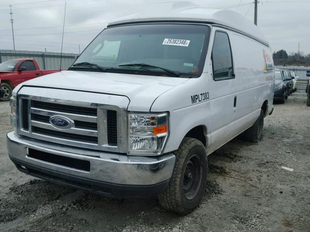 1FTNS24L59DA30293 - 2009 FORD ECONOLINE WHITE photo 2