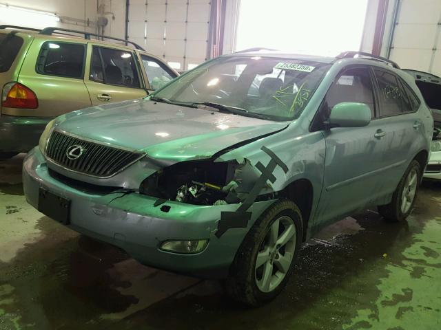 JTJHA31U440023951 - 2004 LEXUS RX 330 BLUE photo 2