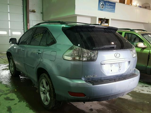 JTJHA31U440023951 - 2004 LEXUS RX 330 BLUE photo 3