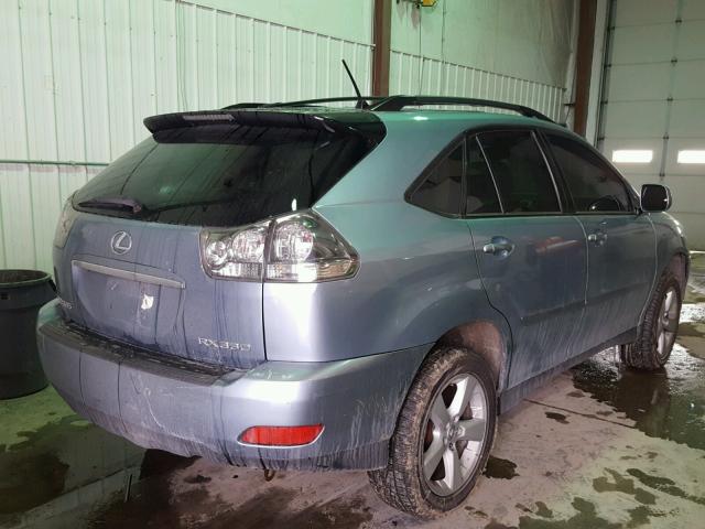 JTJHA31U440023951 - 2004 LEXUS RX 330 BLUE photo 4