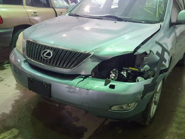 JTJHA31U440023951 - 2004 LEXUS RX 330 BLUE photo 9