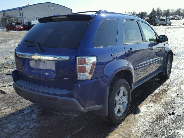 2CNDL73F756159805 - 2005 CHEVROLET EQUINOX LT BLUE photo 4