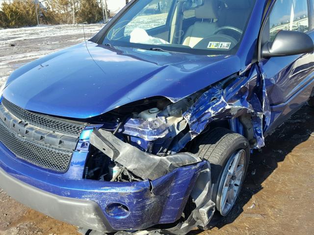 2CNDL73F756159805 - 2005 CHEVROLET EQUINOX LT BLUE photo 9