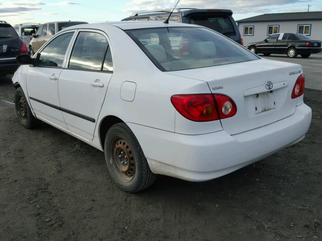 2T1BR32E03C165470 - 2003 TOYOTA COROLLA CE WHITE photo 3