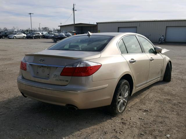 KMHGC46F69U069303 - 2009 HYUNDAI GENESIS 4. GOLD photo 4