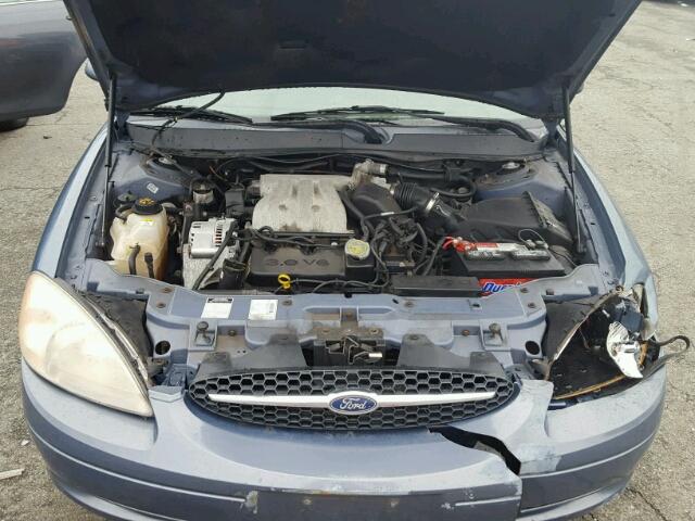 1FAFP5823YA238249 - 2000 FORD TAURUS SE BLUE photo 7