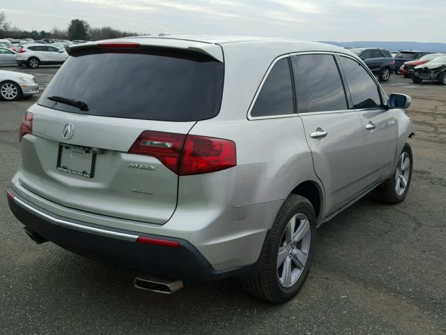 2HNYD2H39DH518685 - 2013 ACURA MDX TECHNO SILVER photo 4