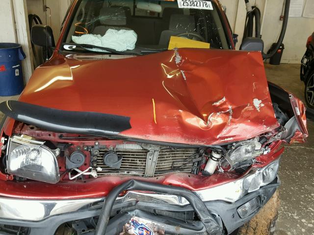 5TEGN92N51Z831122 - 2001 TOYOTA TACOMA DOU BURGUNDY photo 7