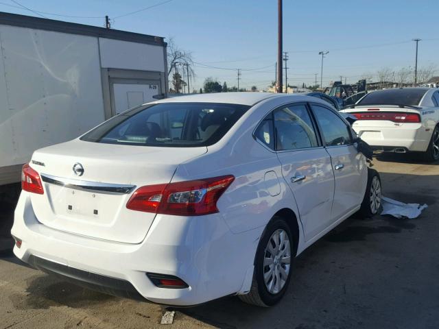 3N1AB7AP5HY339067 - 2017 NISSAN SENTRA S WHITE photo 4