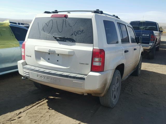 1J8FF48W87D318663 - 2007 JEEP PATRIOT LI WHITE photo 4