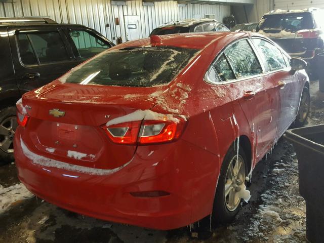 1G1BE5SM8H7231599 - 2017 CHEVROLET CRUZE LT RED photo 4