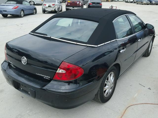 2G4WD562351252420 - 2005 BUICK LACROSSE C BLACK photo 4