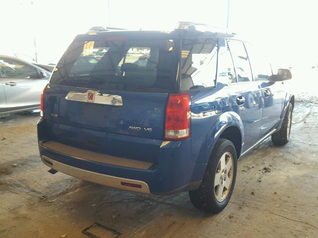 5GZCZ634X6S852596 - 2006 SATURN VUE BLUE photo 4