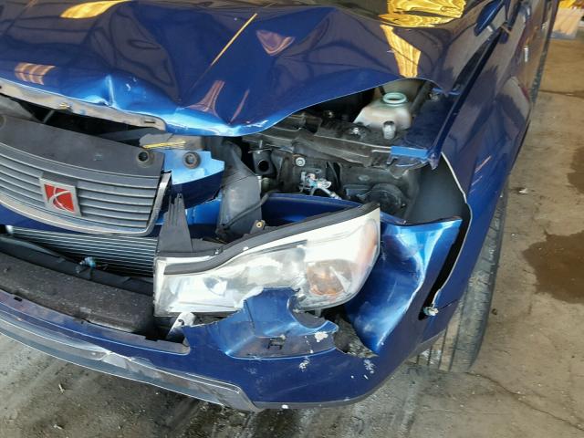 5GZCZ634X6S852596 - 2006 SATURN VUE BLUE photo 9