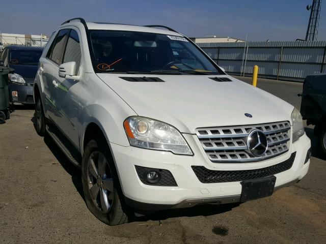 4JGBB5GB7BA689096 - 2011 MERCEDES-BENZ ML 350 WHITE photo 1