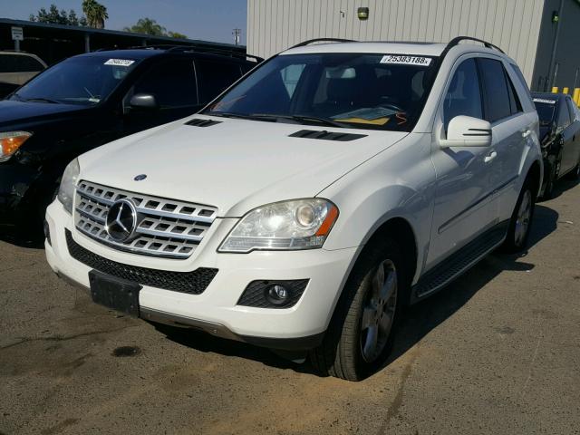 4JGBB5GB7BA689096 - 2011 MERCEDES-BENZ ML 350 WHITE photo 2