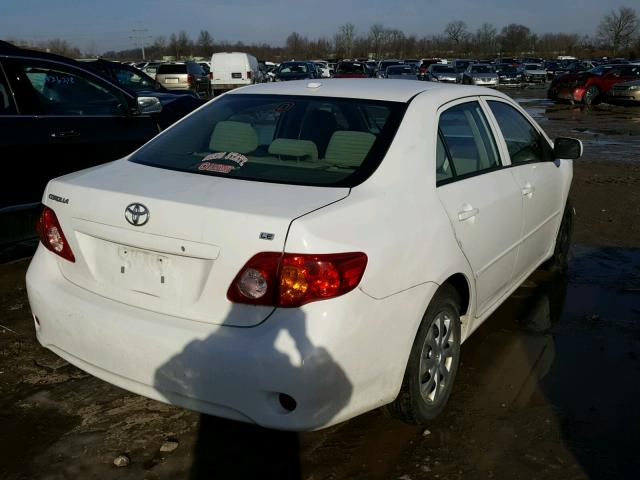 2T1BU4EE4AC483489 - 2010 TOYOTA COROLLA BA WHITE photo 4