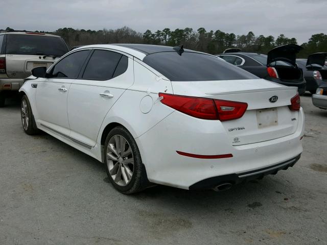 5XXGR4A62EG279858 - 2014 KIA OPTIMA SX WHITE photo 3