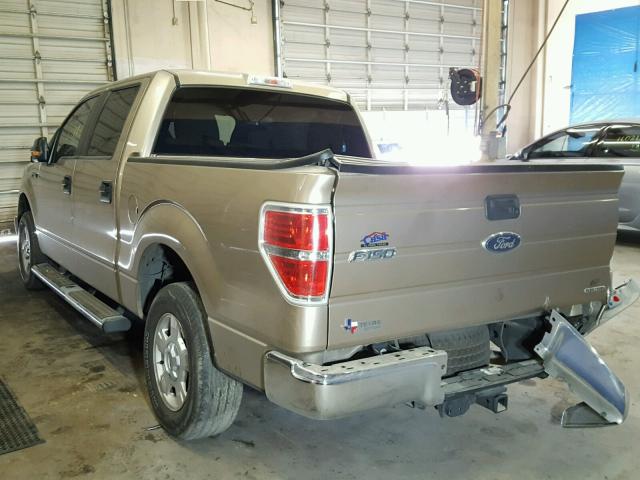 1FTFW1CF9DFB09039 - 2013 FORD F150 SUPER GOLD photo 3