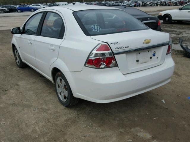 KL1TD56698B109008 - 2008 CHEVROLET AVEO BASE WHITE photo 3