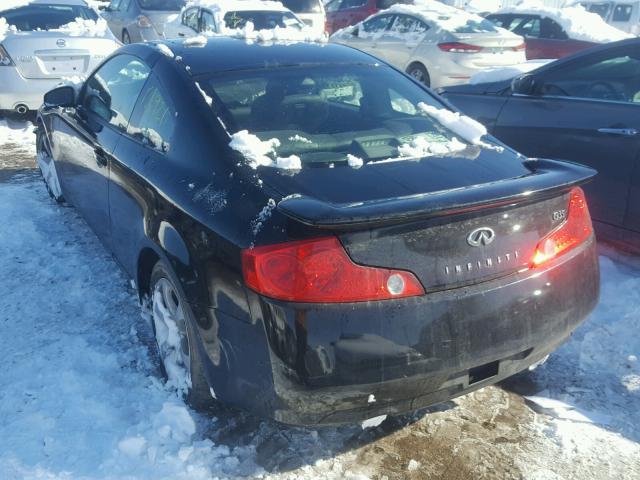 JNKCV54E33M223579 - 2003 INFINITI G35 BLACK photo 3