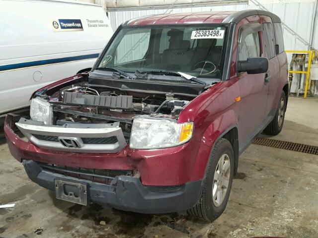 5J6YH28739L005630 - 2009 HONDA ELEMENT EX RED photo 2