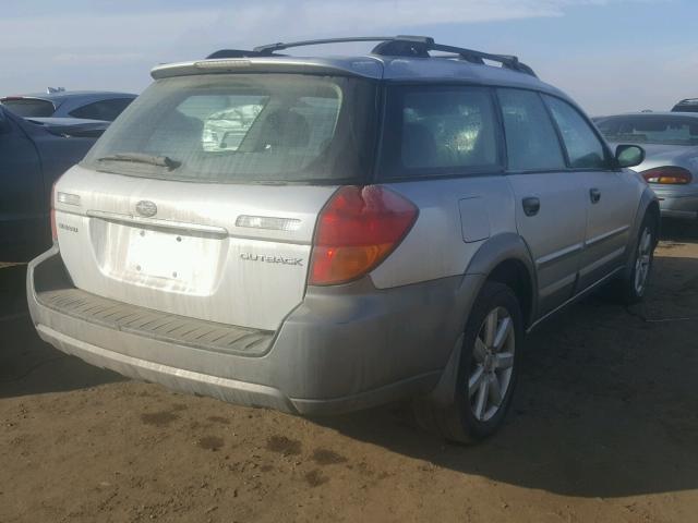 4S4BP61C576308686 - 2007 SUBARU LEGACY OUT SILVER photo 4