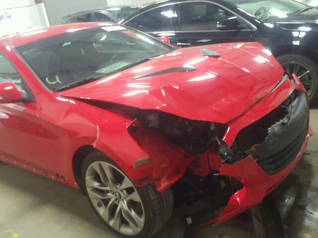 KMHHU6KJ2GU134295 - 2016 HYUNDAI GENESIS CO RED photo 9