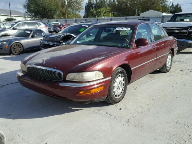 1G4CW52K1W4624121 - 1998 BUICK PARK AVENU BURGUNDY photo 2