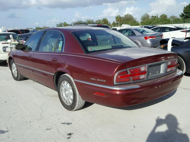 1G4CW52K1W4624121 - 1998 BUICK PARK AVENU BURGUNDY photo 3