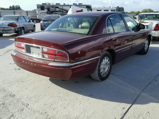 1G4CW52K1W4624121 - 1998 BUICK PARK AVENU BURGUNDY photo 4