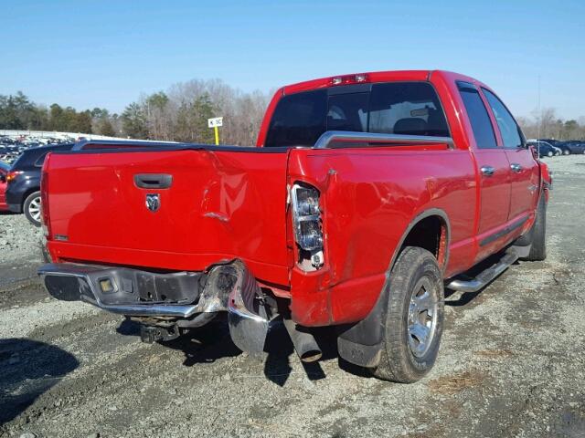 1D7HA18N55J552459 - 2005 DODGE RAM 1500 S RED photo 4