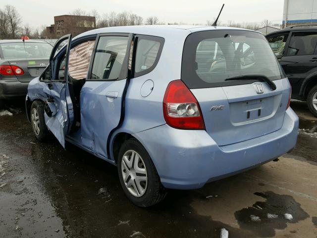 JHMGD38478S025956 - 2008 HONDA FIT BLUE photo 3