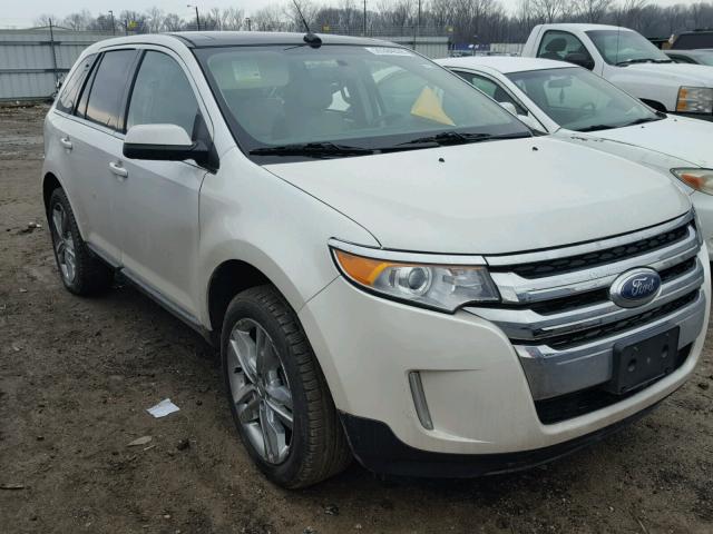 2FMDK3KC1EBB62533 - 2014 FORD EDGE LIMIT WHITE photo 1