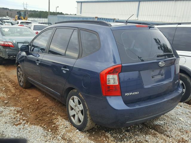 KNAFG526X87142151 - 2008 KIA RONDO LX BLUE photo 3