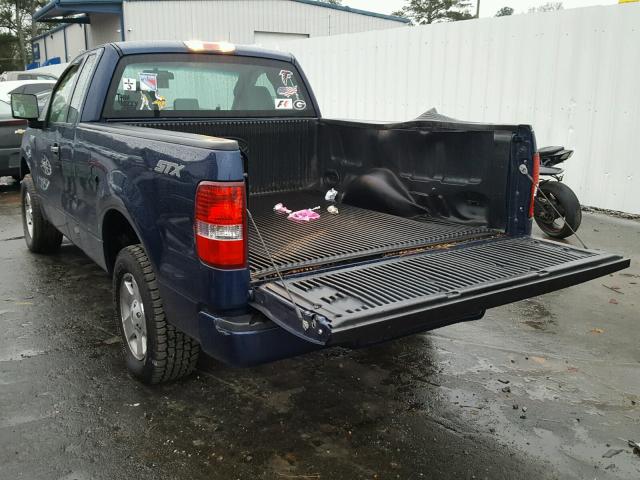 1FTRF12287NA86763 - 2007 FORD F150 BLUE photo 3