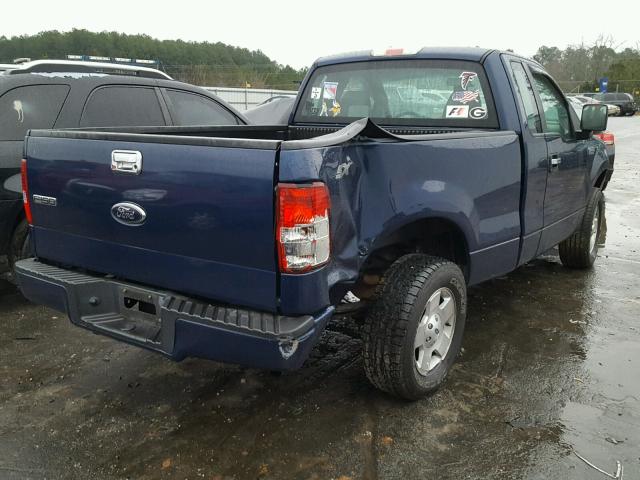 1FTRF12287NA86763 - 2007 FORD F150 BLUE photo 4