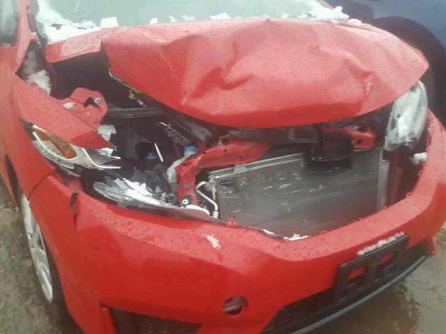 JHMGK5H53GX002167 - 2016 HONDA FIT LX RED photo 9