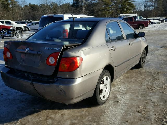 2T1BR32E83C143006 - 2003 TOYOTA COROLLA CE GRAY photo 4