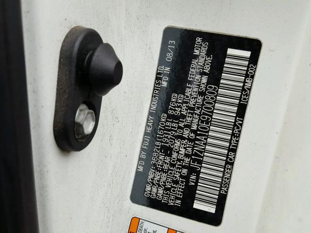 JF1ZNAA10E9700809 - 2014 TOYOTA SCION FR-S 白色 照片 10